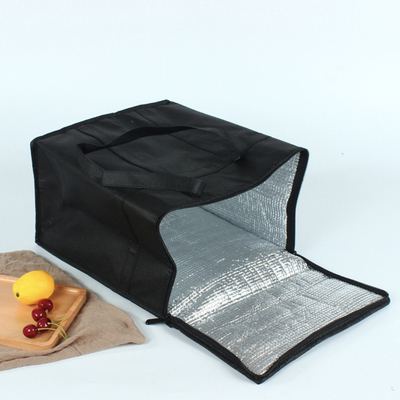 حقيبة تبريد رقائق الألومنيوم غير المنسوجة السميكة حقيبة العزل الجاهزة للكعك