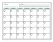 مخطط شهري للثلاجة المغناطيسية الأفقية السميكة لوح محو التقويم الجاف مقاس 16.9 × 13 بوصة